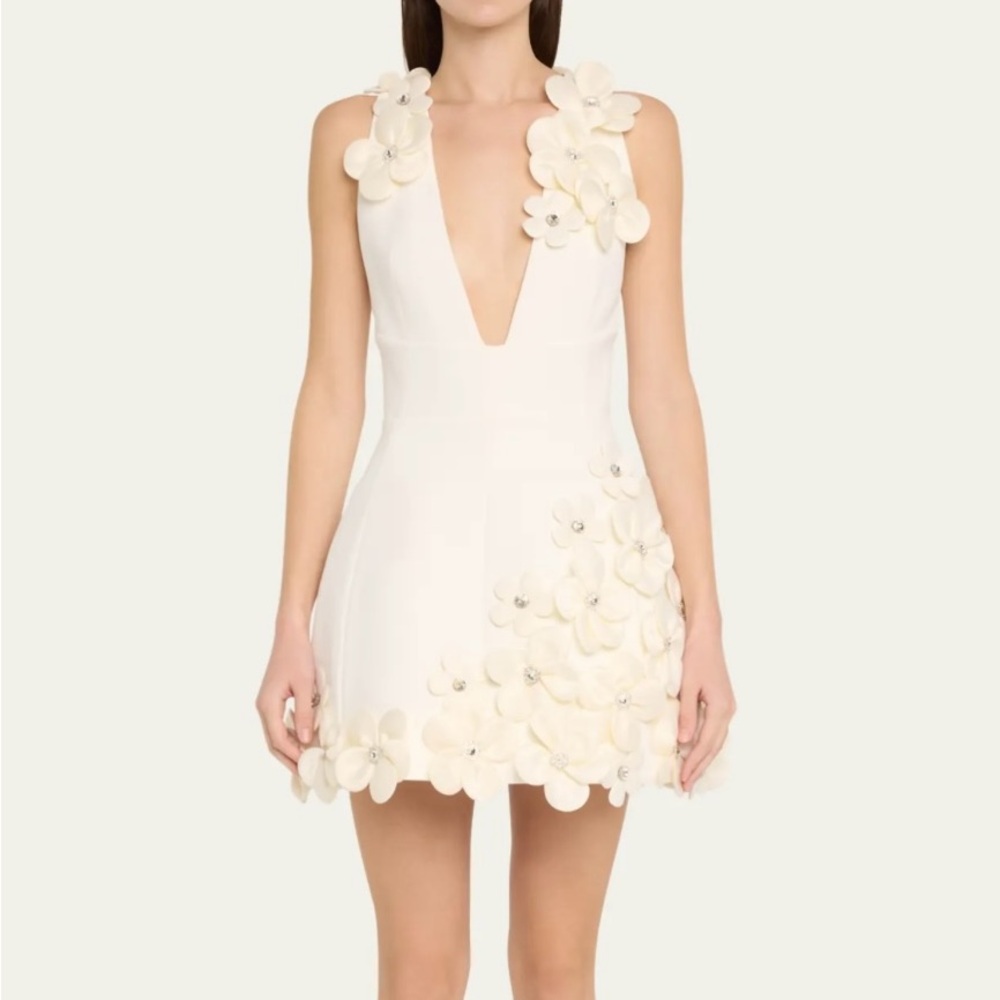 Bronx and Banco Estelle White Mini Dress in White